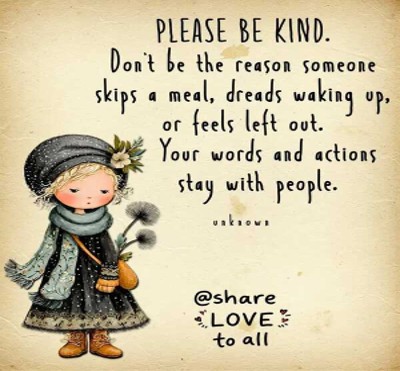 Please be kind